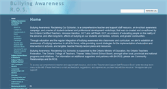Desktop Screenshot of bullyingawareness.ca